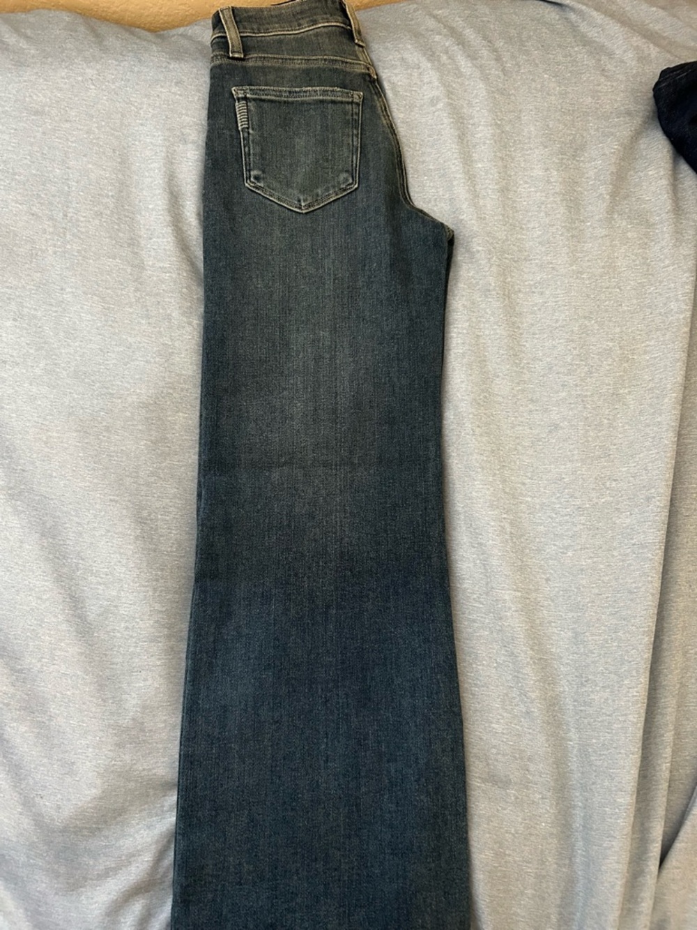 PAIGE Light Blue Wide Leg Crop Jeans - Picture 6 of 10